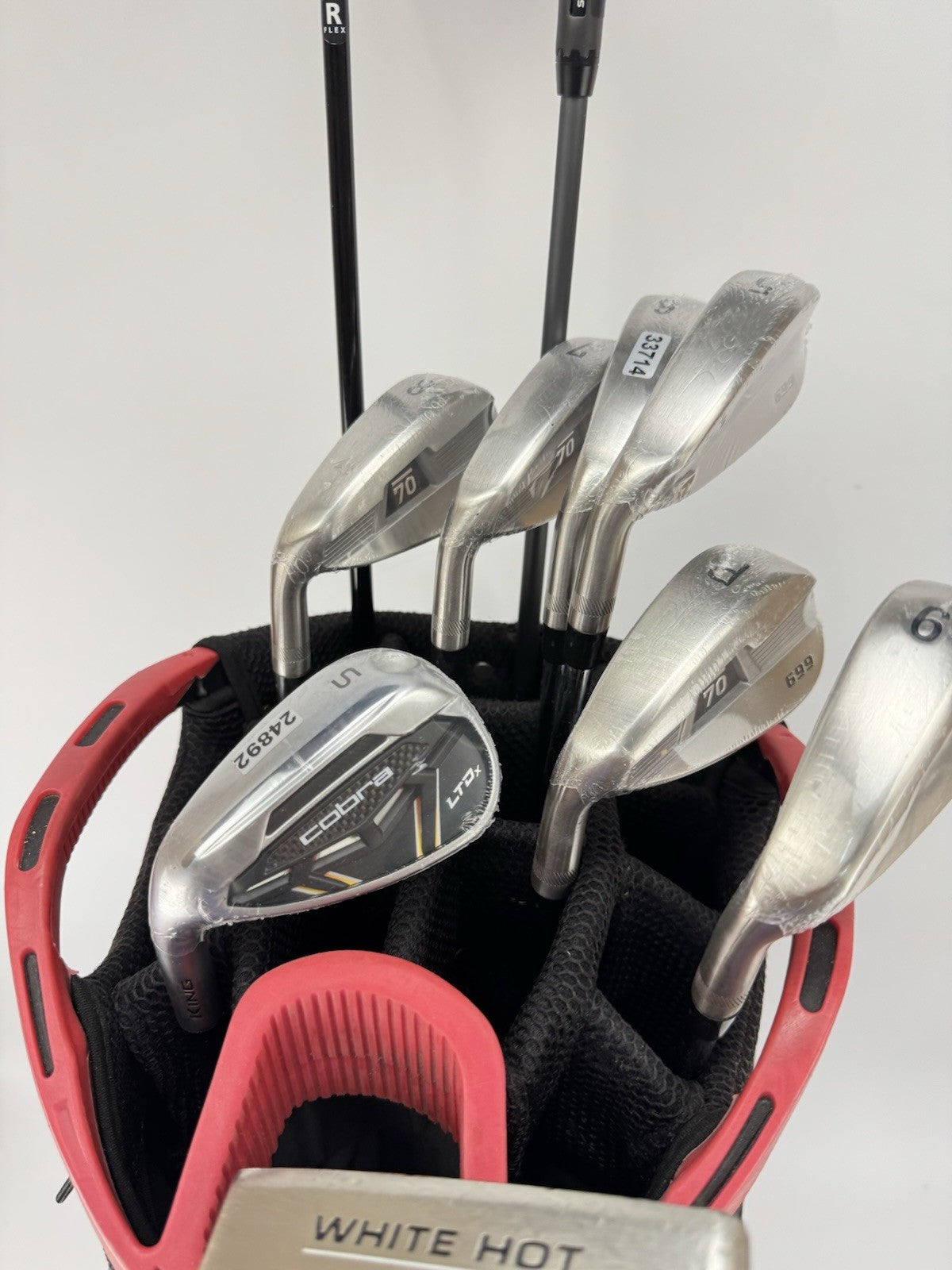 Mens Golf Left Handed Package Set 10 Clubs Regular Flex /Cart Bag /352554