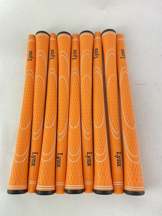 Lynx Golf Grips Mens (9) Orange/Black /Standard Size /Brand New0