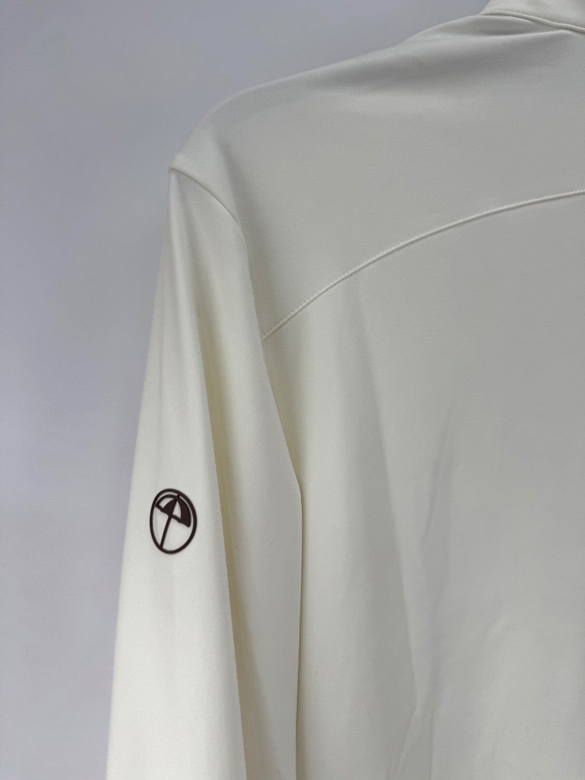 Puma X AP Cloudspun Tech 1/4 Zip Men's Pullover Size XL Warm White/365086