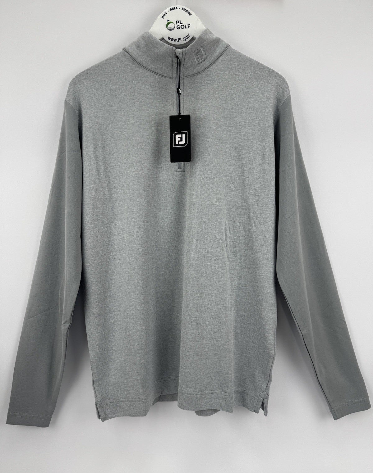 FootJoy Tonal Heather Chill-Out Pullover Mens Size Large Grey Long Sleeve/327230