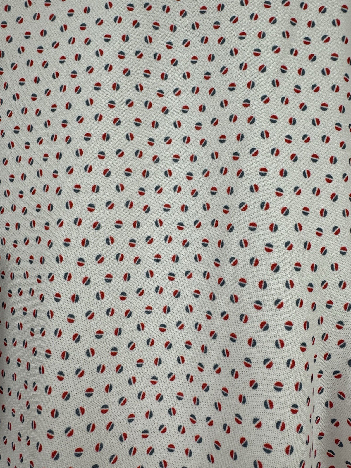 FootJoy Mens Bounce Print Pique Polo Shirt Size Large White Hibiscus Flint/330493