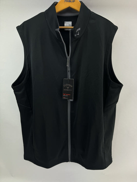 Callaway Mens Thermal Gilet High Gauge UK XXL /Full Zip /Black /New /217110