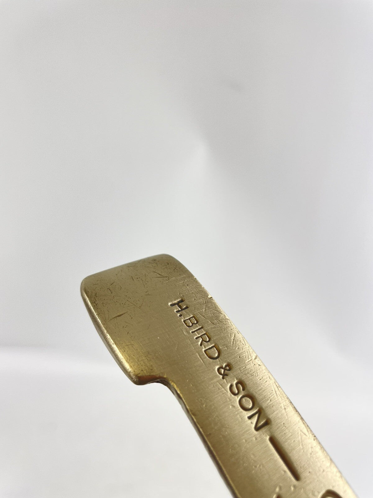 H Bird&Son Brass Putter 35” Blade Steel SDL /Right /New Grip /65801