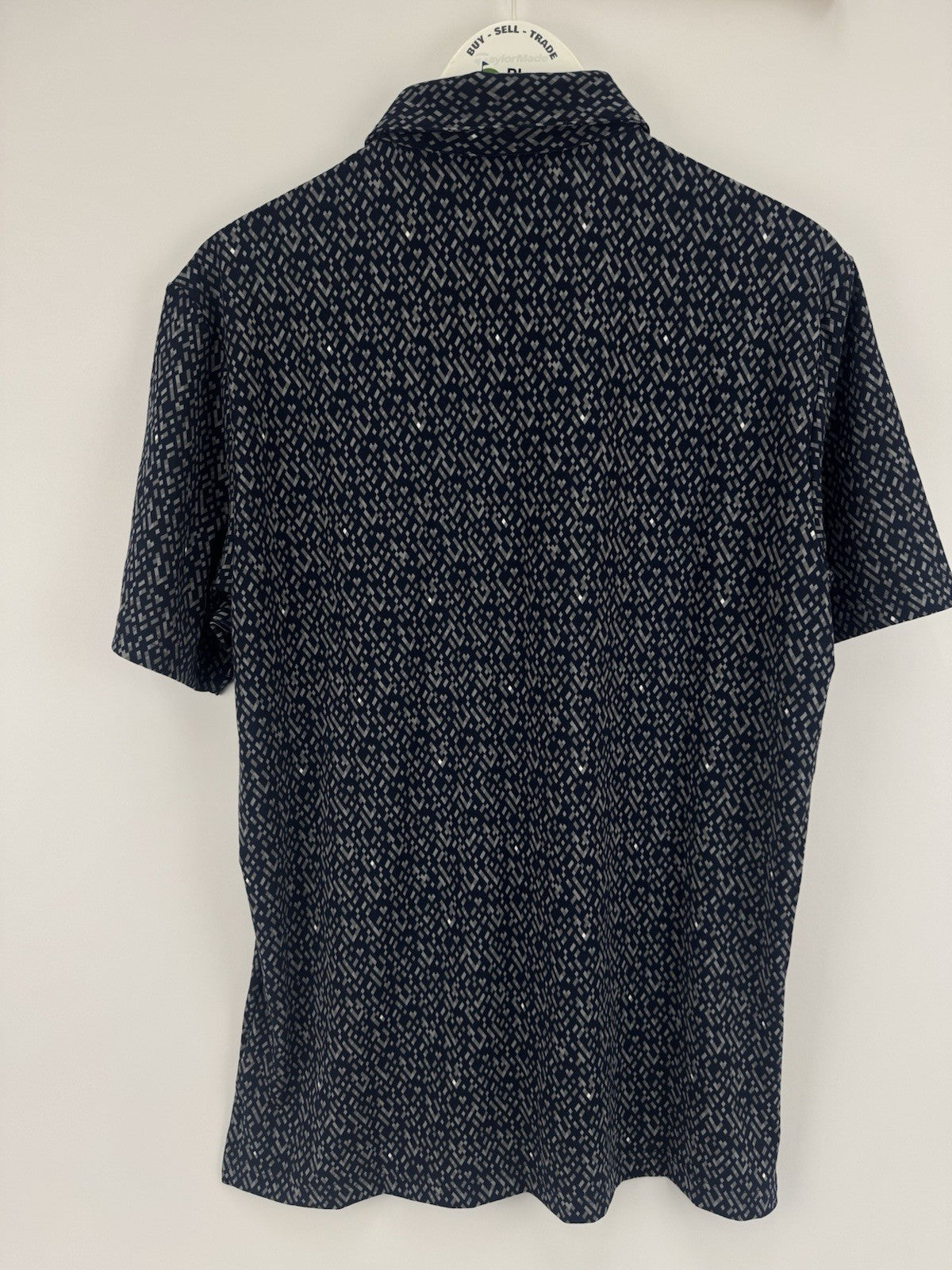 Adidas JL5273 Ultimate365 Micro Argyle Polo Shirt Mens Size Medium Navy/329309
