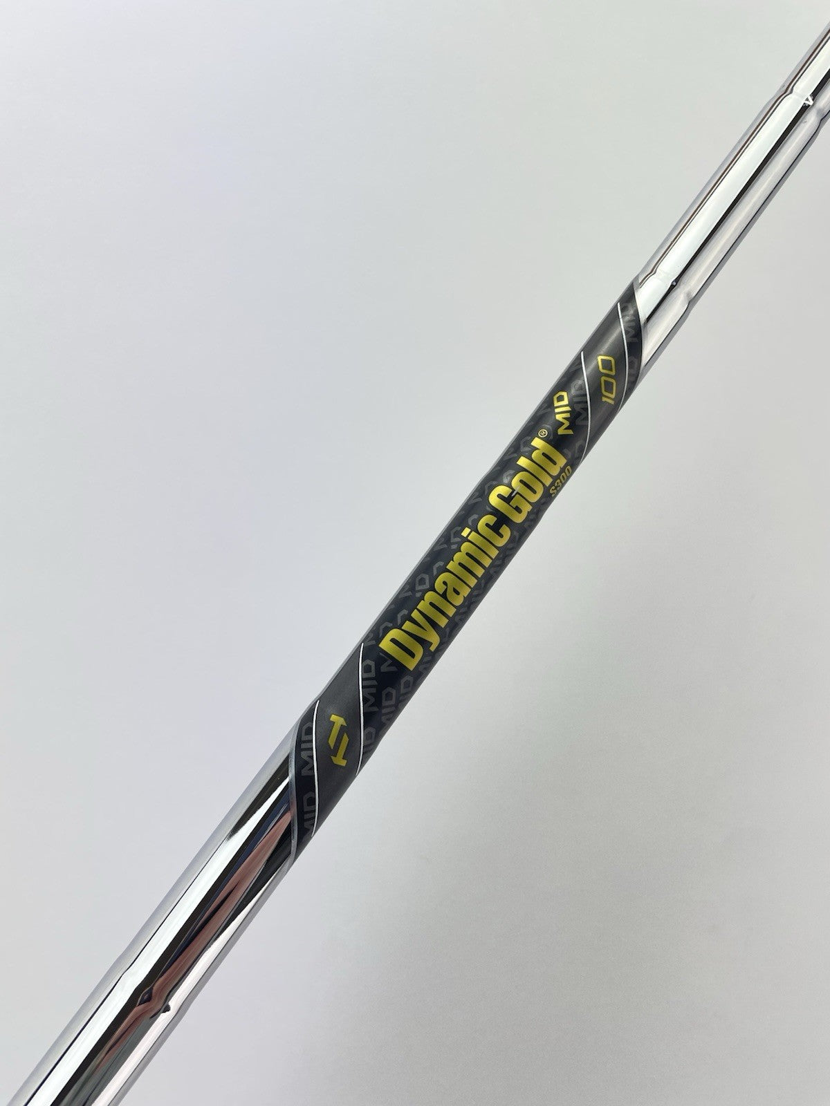 Dynamic Gold Mid 100 Iron Shaft Stiff Flex Steel 35.5” /0.355 Tapered /300210