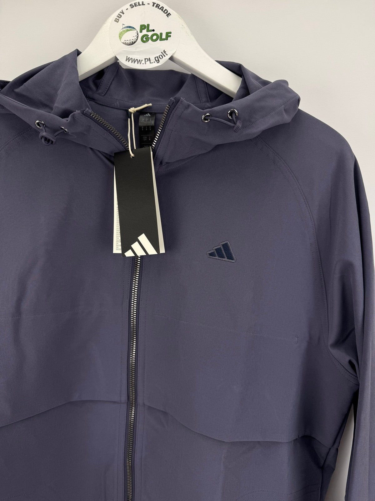 Adidas Golf Windbreaker Jacket Men's Small Purple Full Zip Lightweight/325112