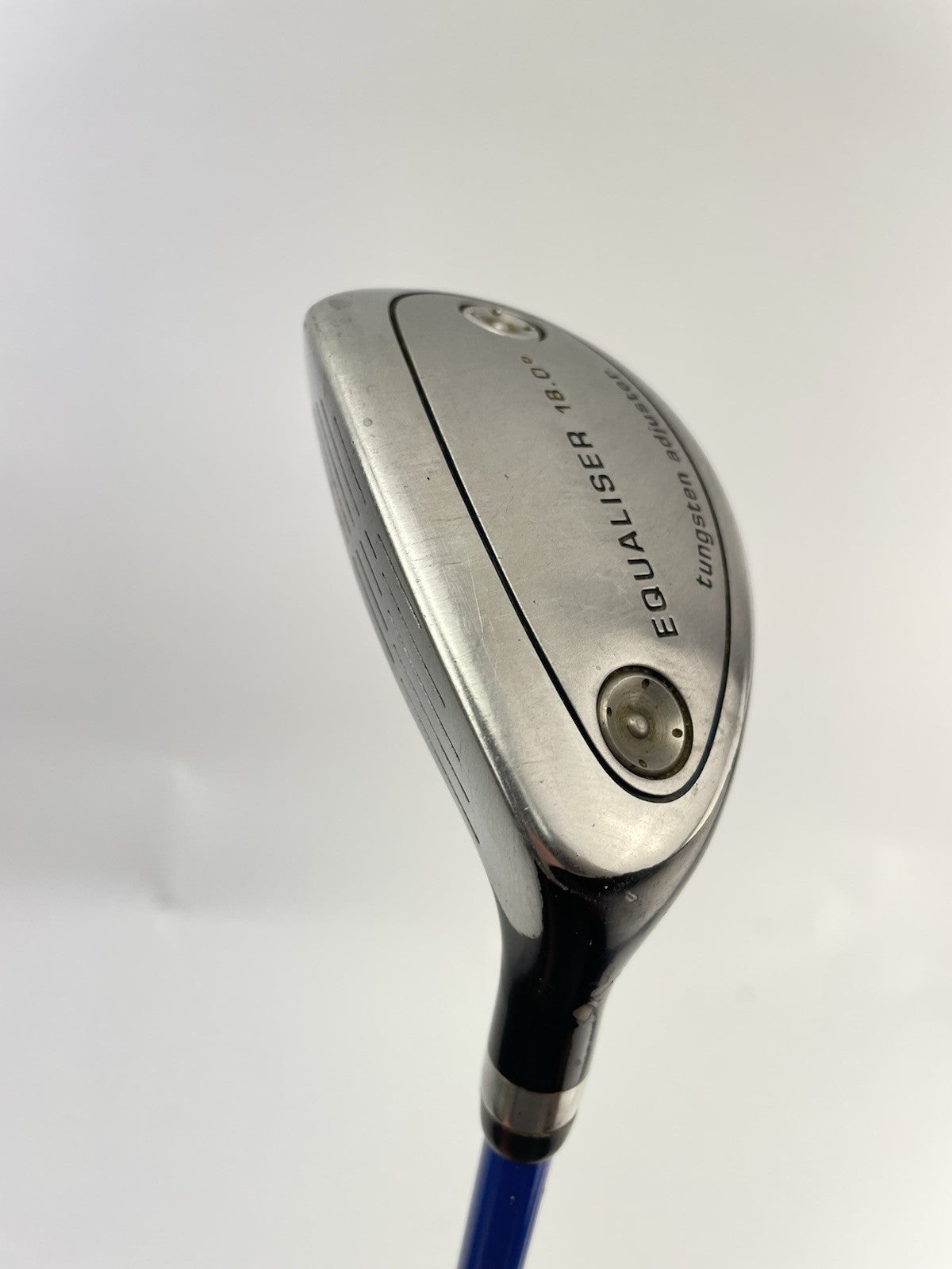 MD Golf Hybrid 18* Left Handed Equaliser Stiff Flex Graphite /New Grip /278194