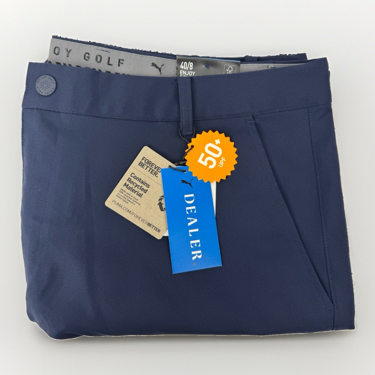 Puma Dealer Shorts 40 Inch 8 Inch Inseam Golf Men's Navy Blazer/353920