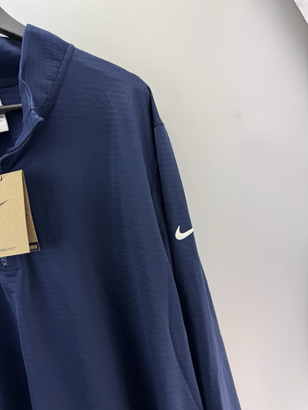Nike Golf Pullover Victory 1/2 Zip /Light Grey /UK XXL /Navy /New /279555
