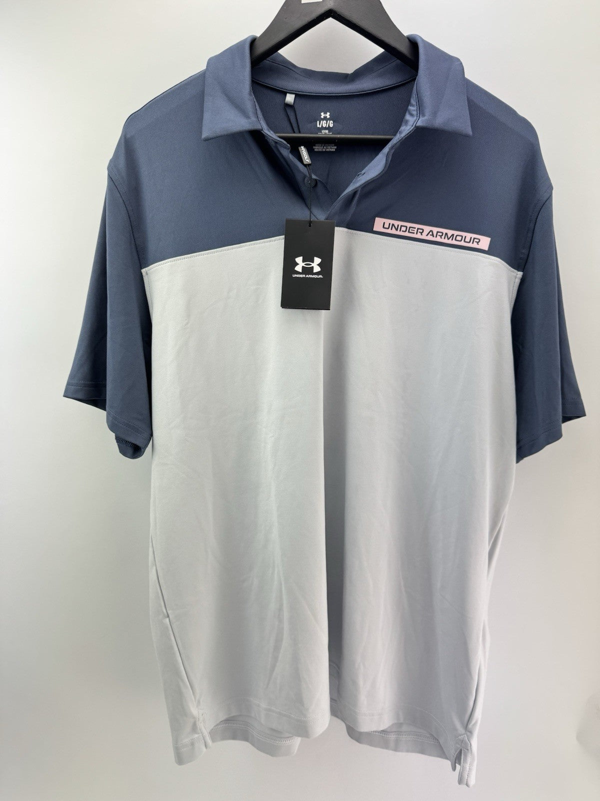 Under Armour Golf Polo T2G Colour Block Mens UK Large /New /285090