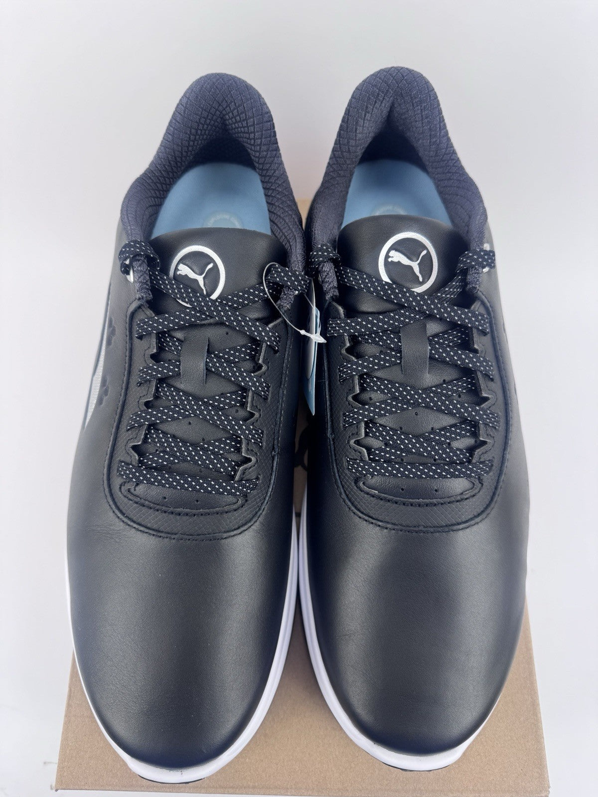 Puma Phantomcat Nitro Men's Golf Shoes Size UK 10 Black Silver Yellow/323429