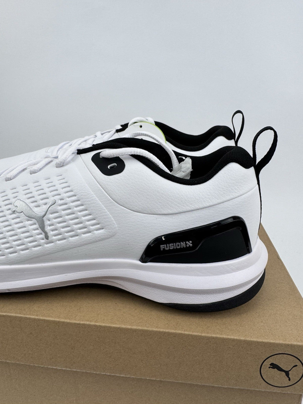 Puma Fusion Foam Fusion Plus Golf Shoes Mens 10.5 White Black Regular Fit/318631