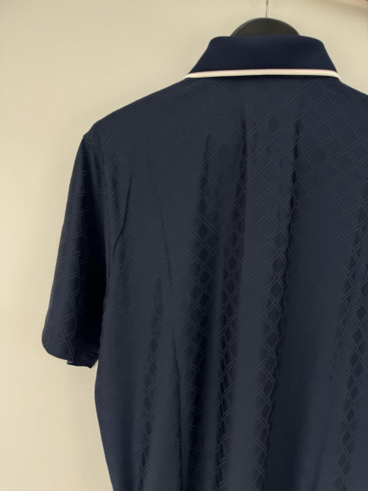 PUMA X Arnold Palmer Tipped Jac Golf Polo Shirt Men's Size Large Navy/353864
