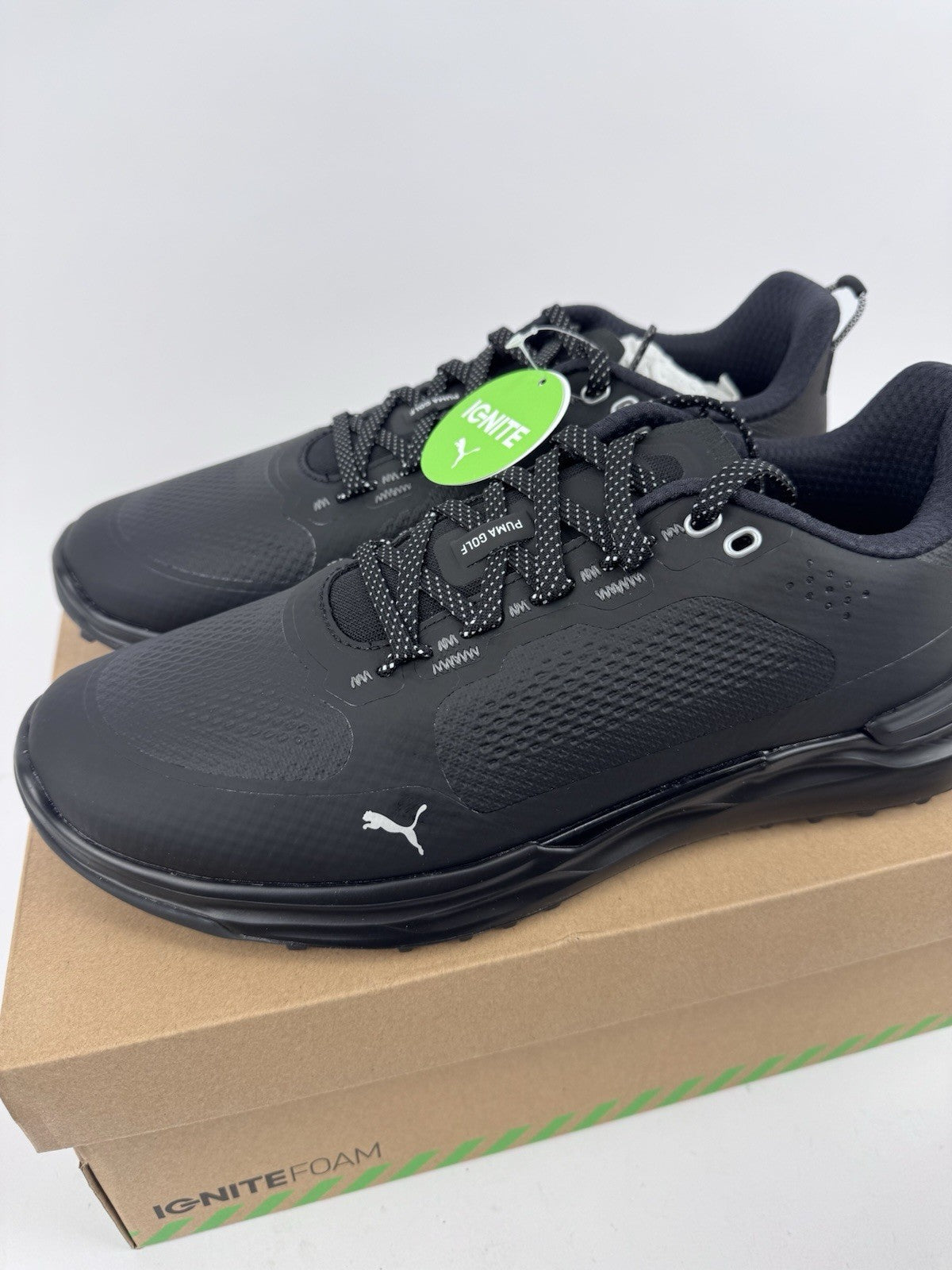 Puma IGNITE Elevate X Golf Shoes Men's Size UK 7.5 Black Waterproof/320261