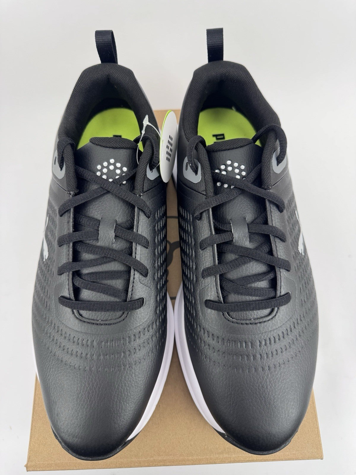 Puma Fusion Plus Spiked Golf Shoes Men's Size UK 8 Black Waterproof/318584