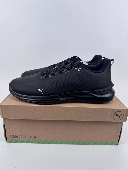 Puma IGNITE Elevate X Golf Shoes Men's Size UK 8.5 Black Waterproof/318340