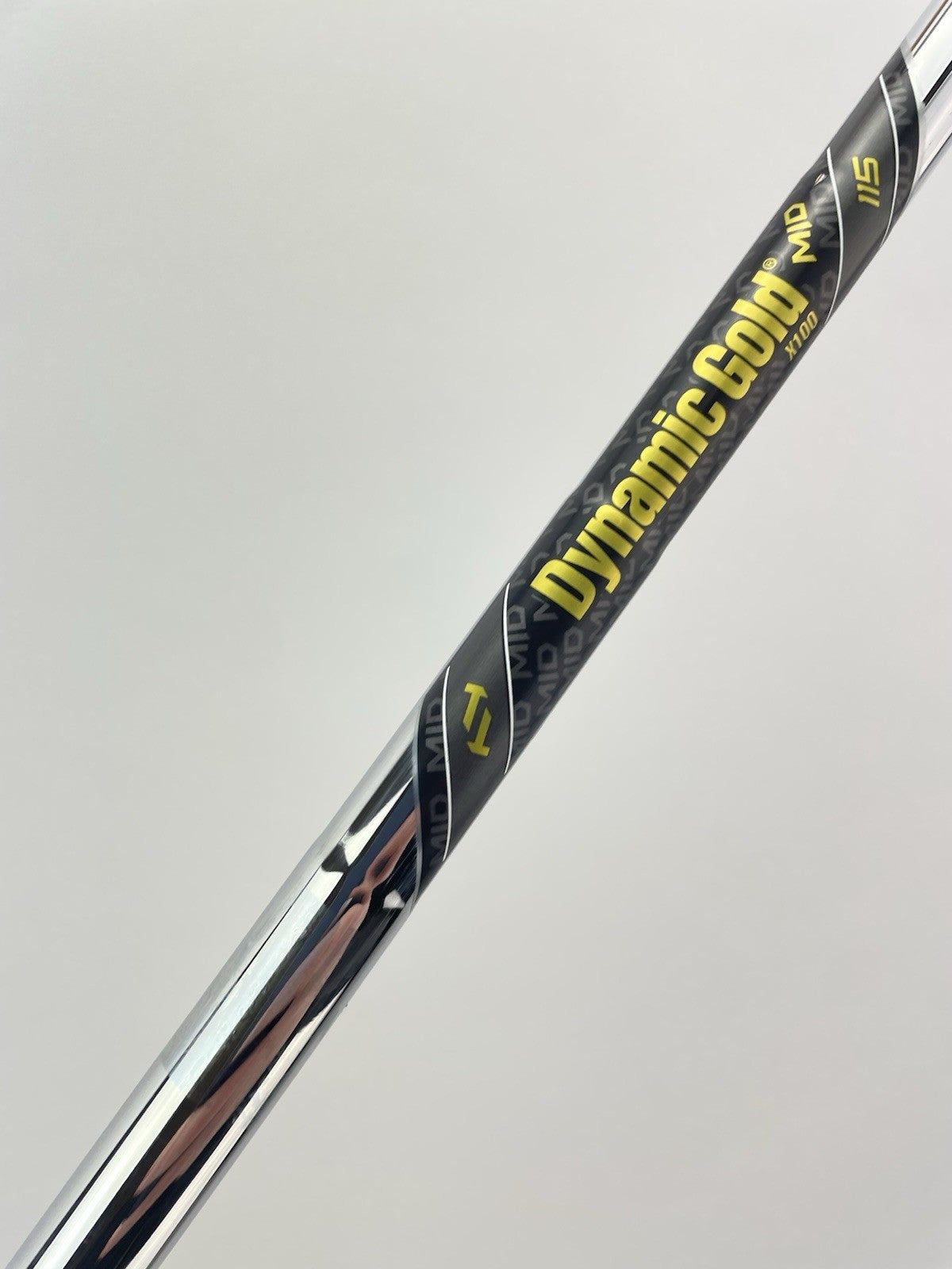 Dynamic Gold Mid 115 Iron Shaft X100 X Flex Steel 35” /0.355 Tapered /297482