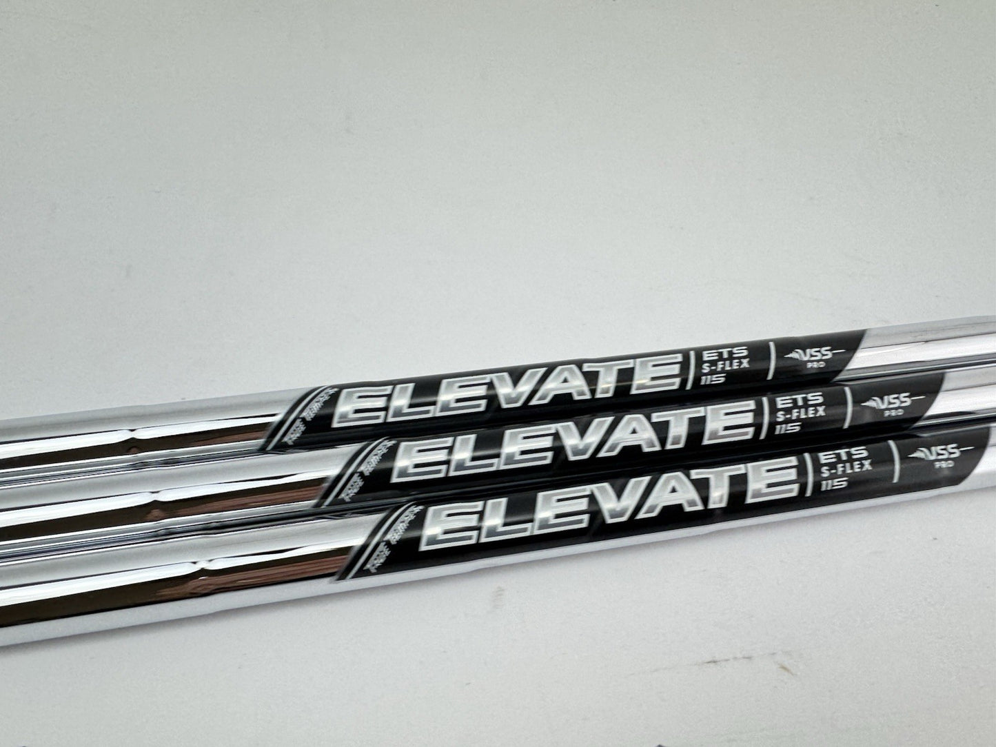 Elevate Pro Wedge Shaft Set (3) Vss 115 Stiff Steel +1/2” /0.355 Tapered /271722