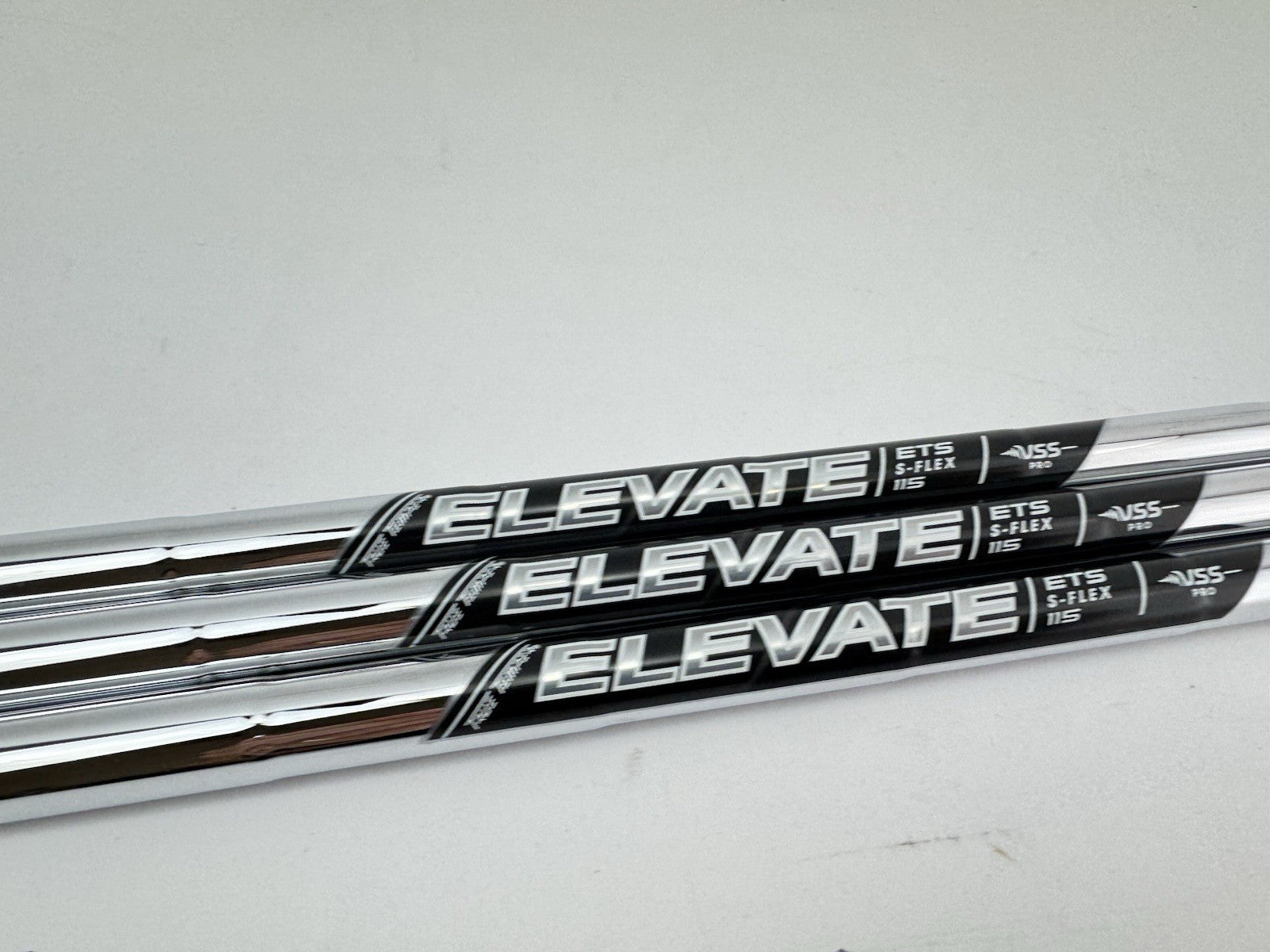 Elevate Pro Wedge Shaft Set (3) Vss 115 Stiff Steel +1/2” /0.355 Tapered /271722
