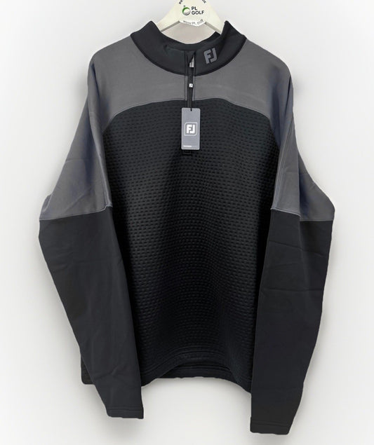 FootJoy ThermoSeries Jacquard Midlayer Men’s Size XXL Black/Charcoal/336170