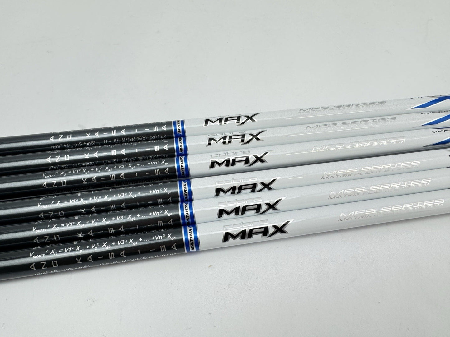 Matrix Ozik White Tie Iron Shaft Set (7) X4 Lite Senior Graphite 42”/0.370/New1