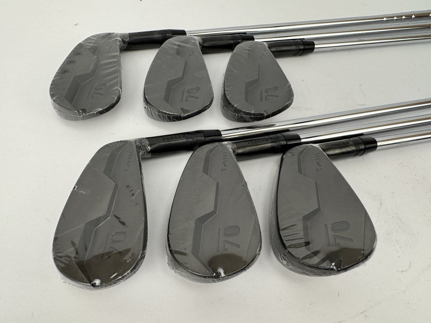 Sub70 TAII Irons 5-PW Blackout Forged AMT Black S300 Stiff Steel /New /355590
