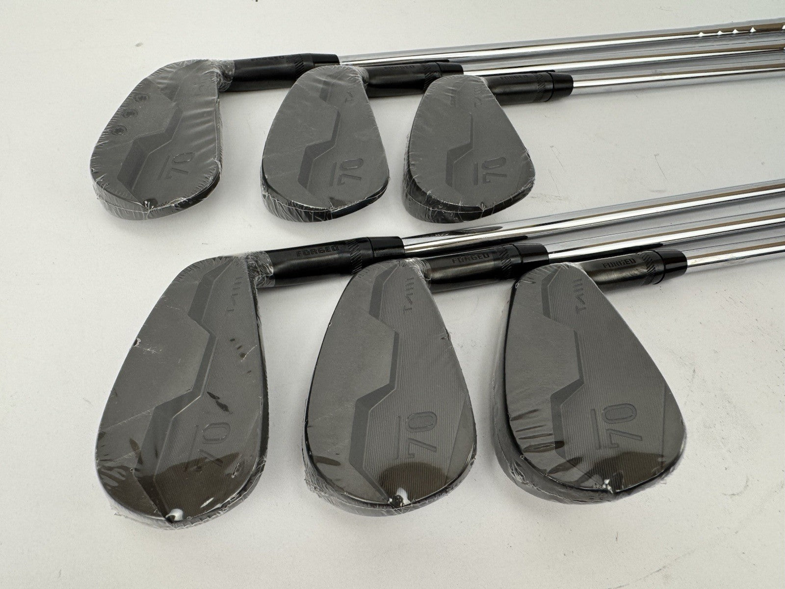 Sub70 TAII Irons 5-PW Blackout Forged AMT Black S300 Stiff Steel /New /355590