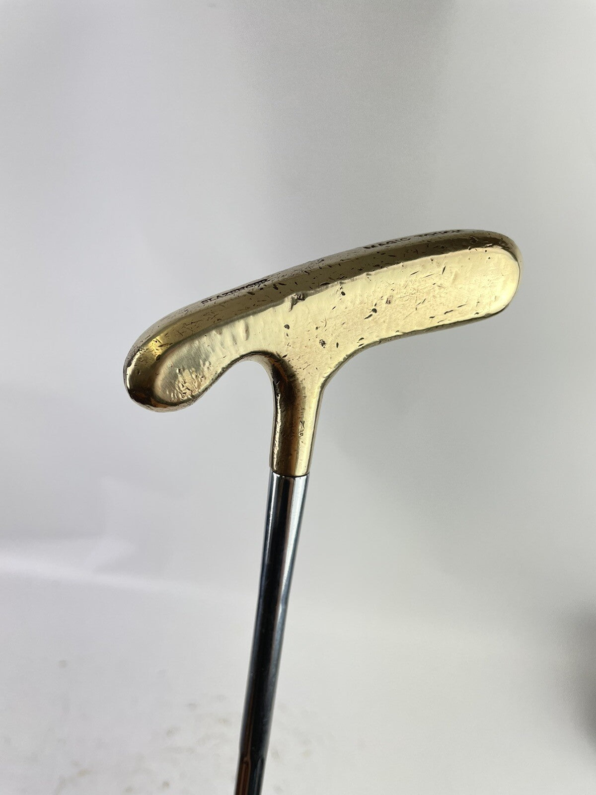 Slazenger Golf Brass Putter Blade “Magic Touch” 35.5” Two Way /New Grip /42103
