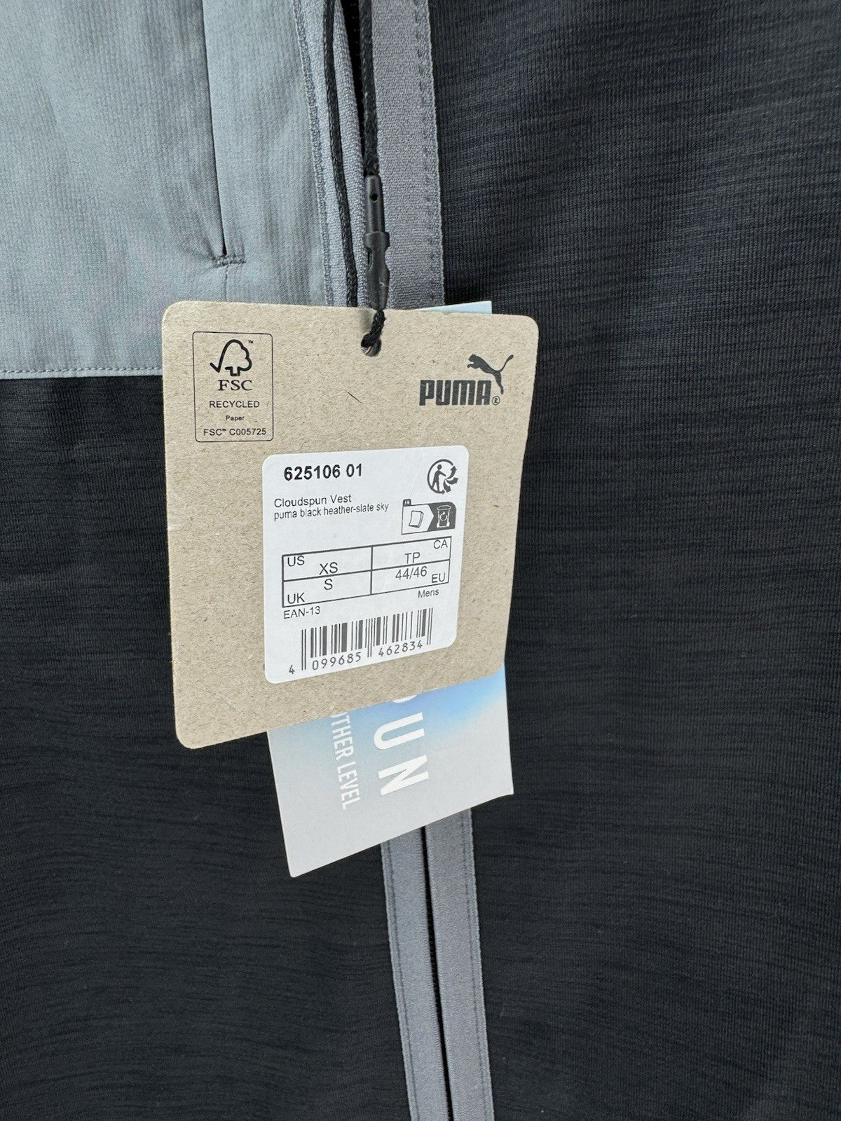 Puma Golf Cloudspun Vest Gilet Mens Full Zip UK Small (19) /New /257217