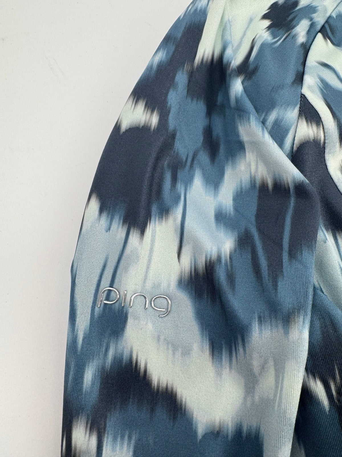 Ping Jasmine Golf Jumper Women's UK Size 6 Navy Multi Long Sleeve Zip Up/3150610