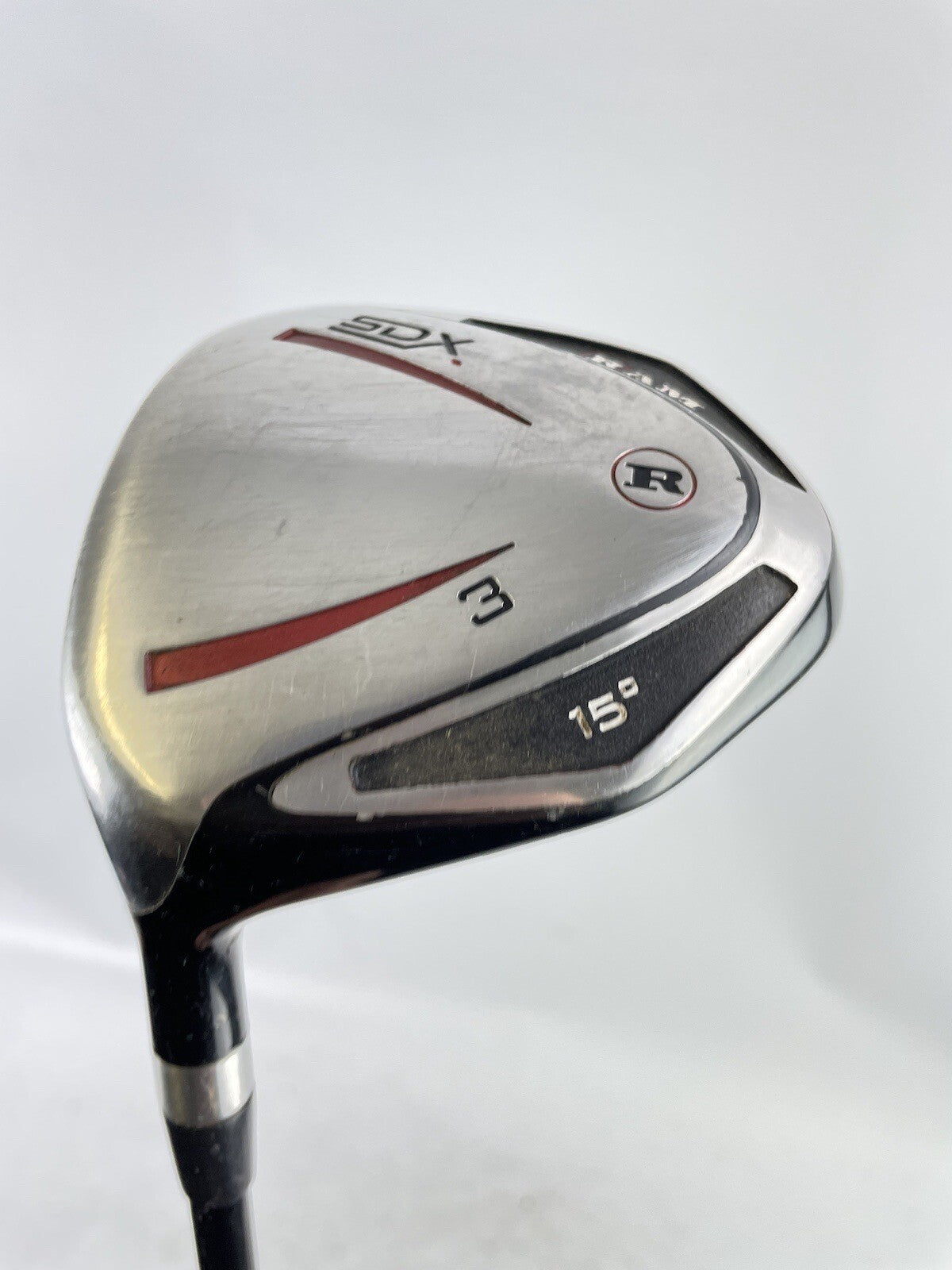 Ram Golf 3 Wood SDX 15* Left Handed /Regular Graphite /New Grip /89201