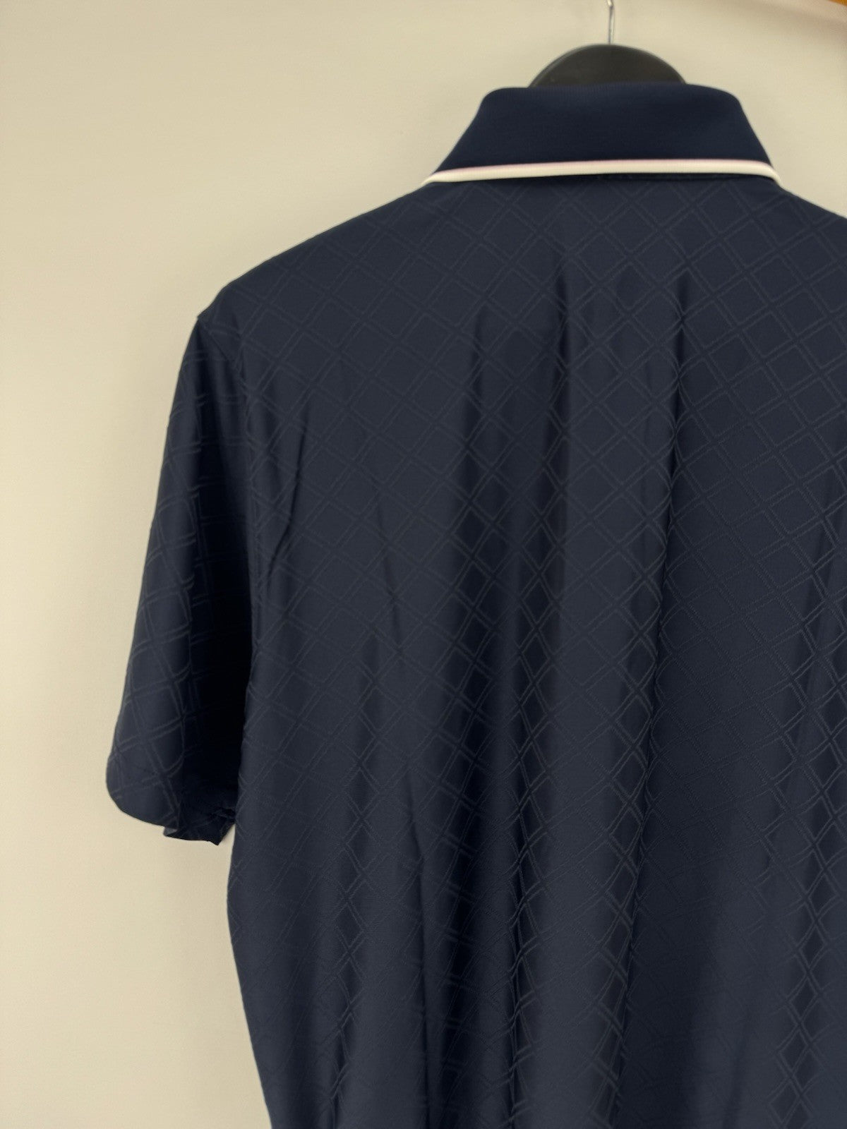 PUMA X Arnold Palmer Tipped Jac Golf Polo Shirt Men's Size Large Navy/353865