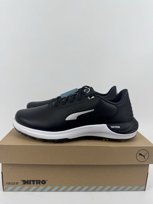 Puma Phantomcat Nitro Men's Golf Shoes Size UK 7 Black Silver Yellow/323150