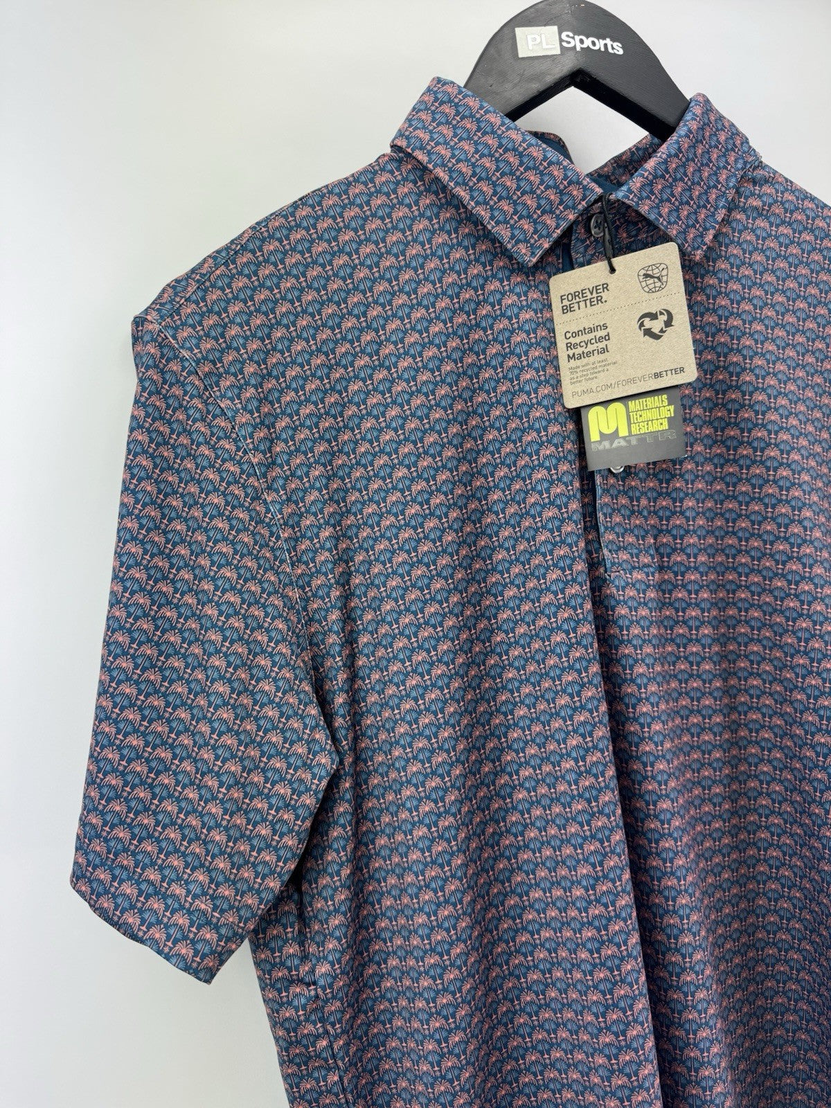 Puma Golf Mens Polo Shirt Mattr Palm Deco Polo UK Mens Size Medium /New /308141