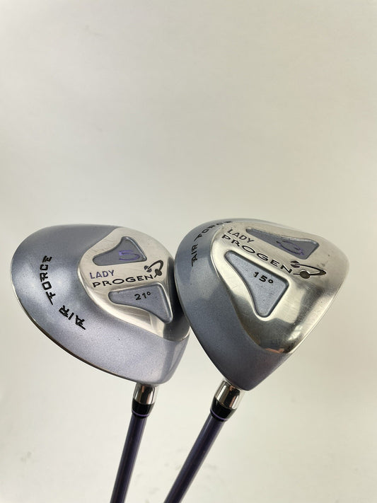 Lady Progen Fairway Wood Set 3&5 Woods Ladies Graphite /Right /New Grips /184460