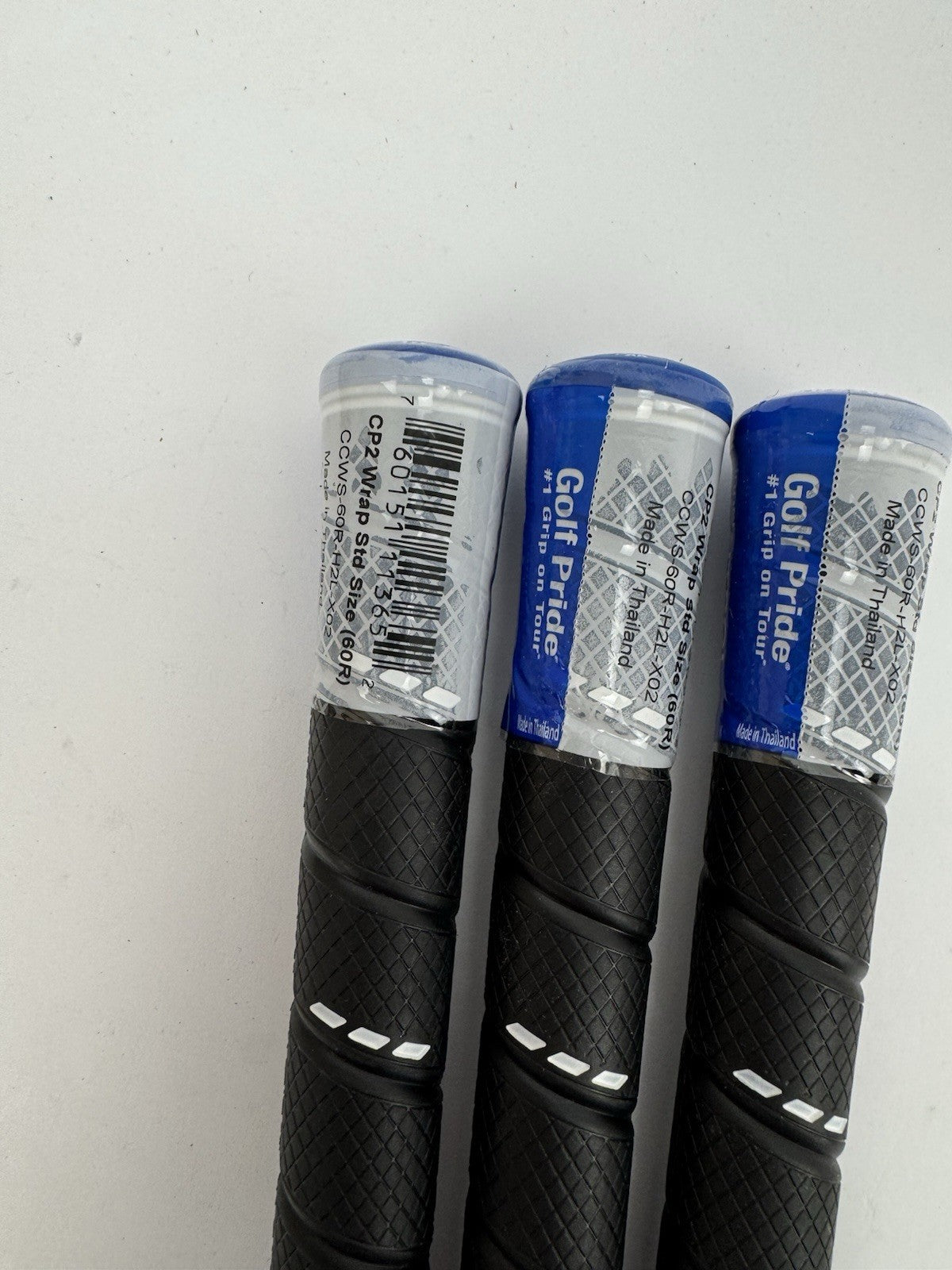 Golf Pride CP2 Wrap Golf Grips (3) Men’s Standard /Black/Blue /New /338193