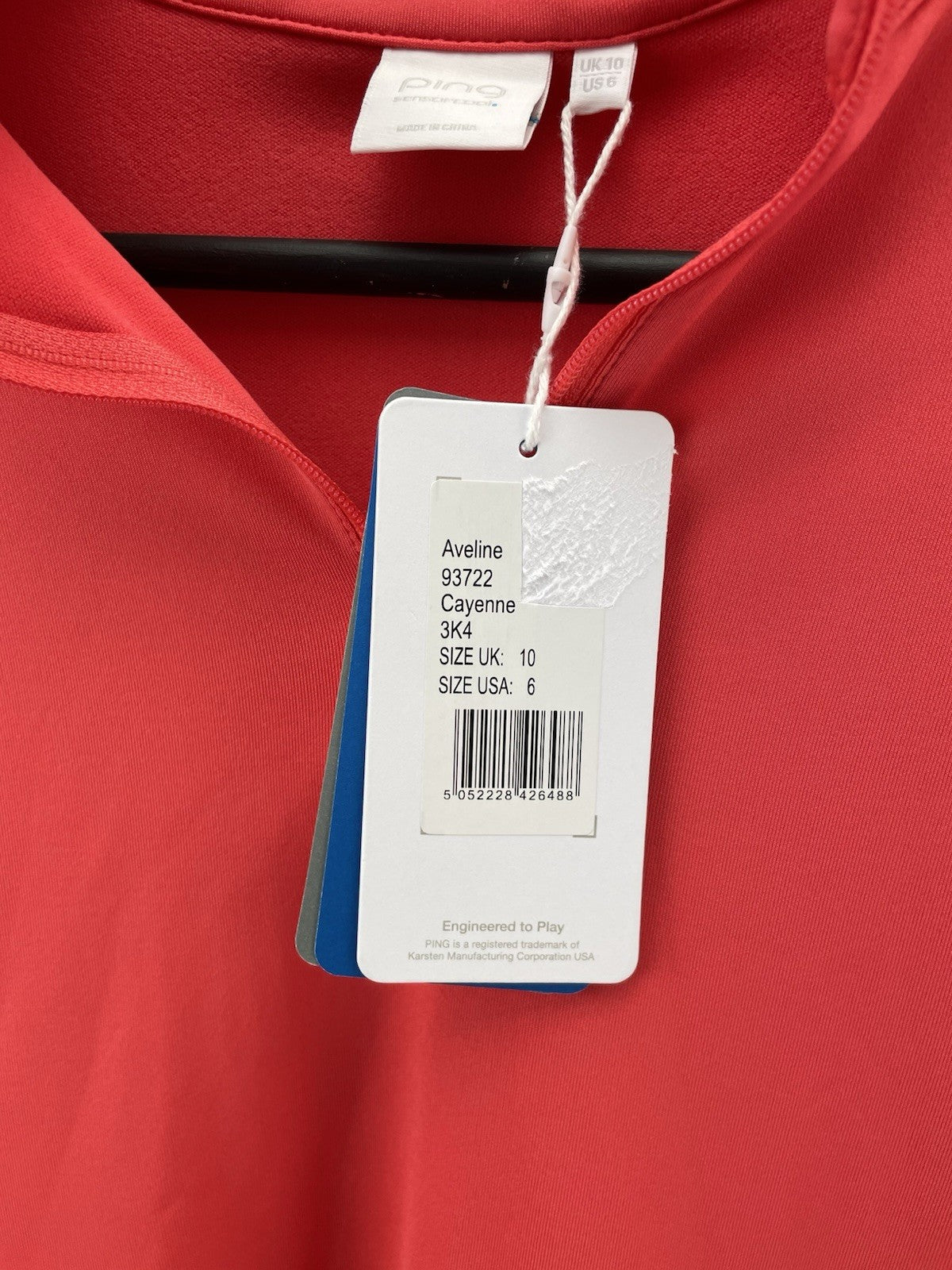 Ping Golf Women’s Pullover Adeline 1/4 Zip UK 10 /New /280966