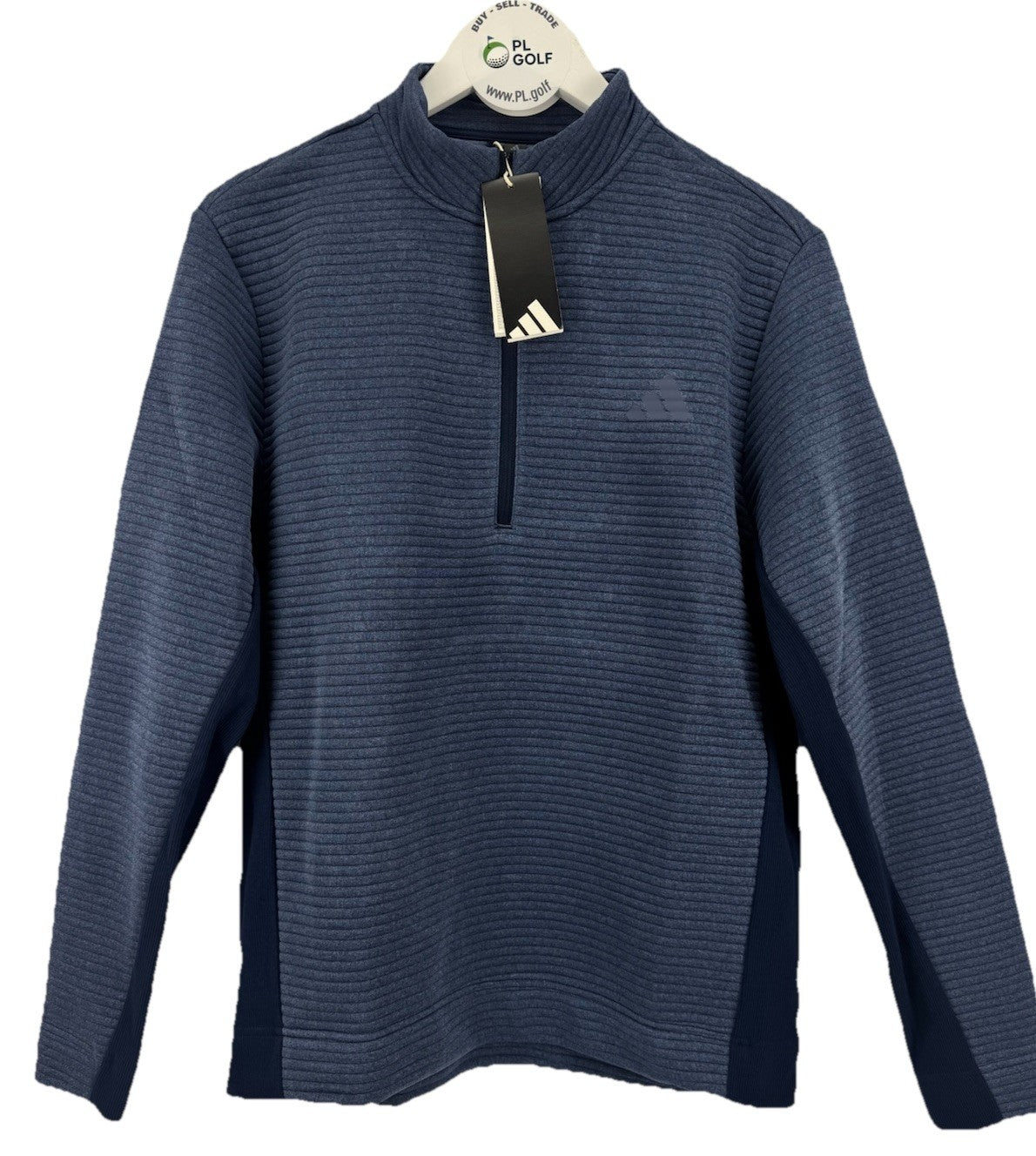 Adidas Ultimate365 DWR Textured Half Zip Pullover Mens Medium Navy Golf/327250