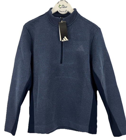 Adidas Ultimate365 DWR Textured Half Zip Pullover Mens Medium Navy Golf/327250