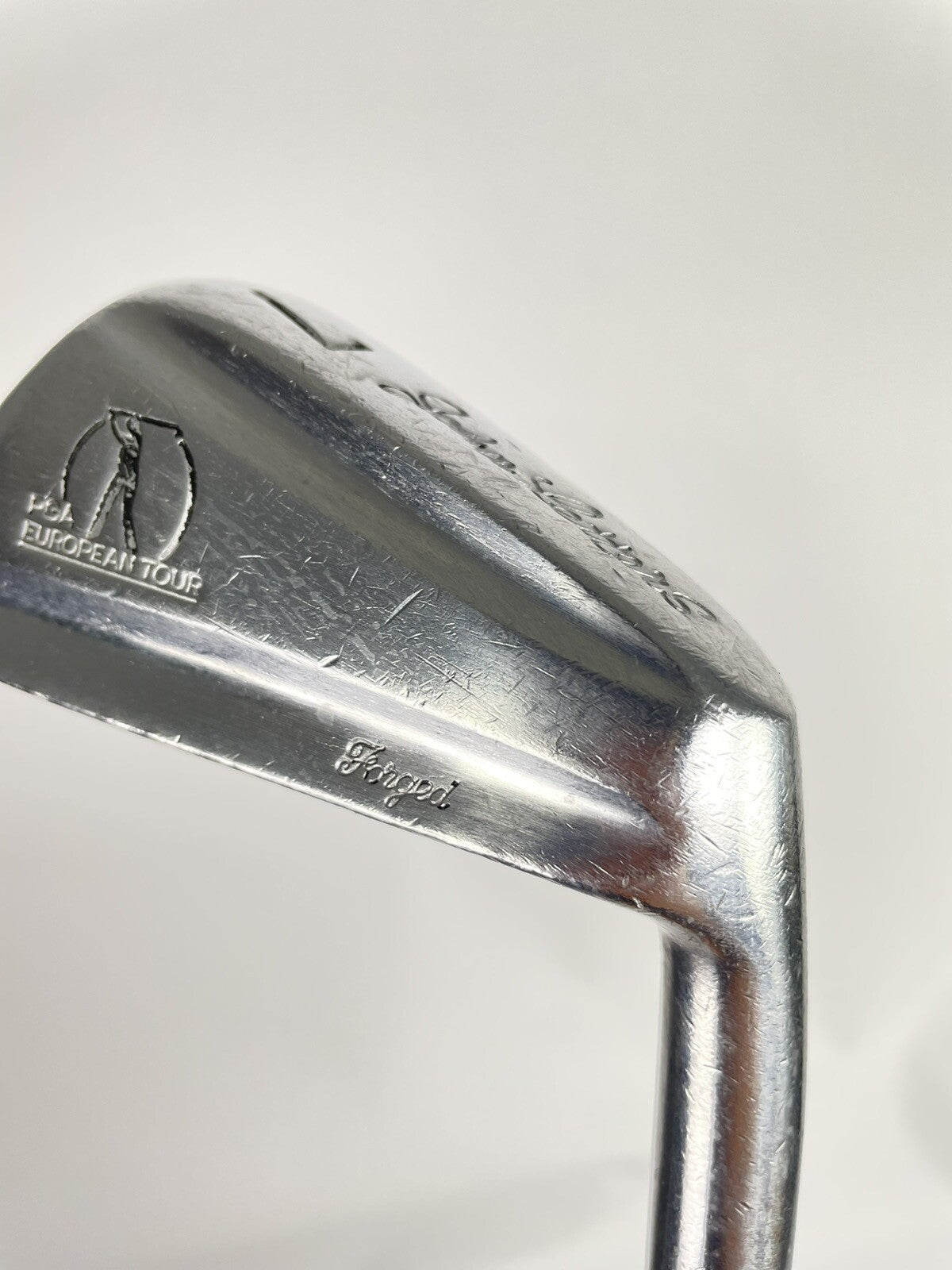 John Letters Pga 7 Iron European Tour Forged Stiff Flex Steel /New Grip /01161