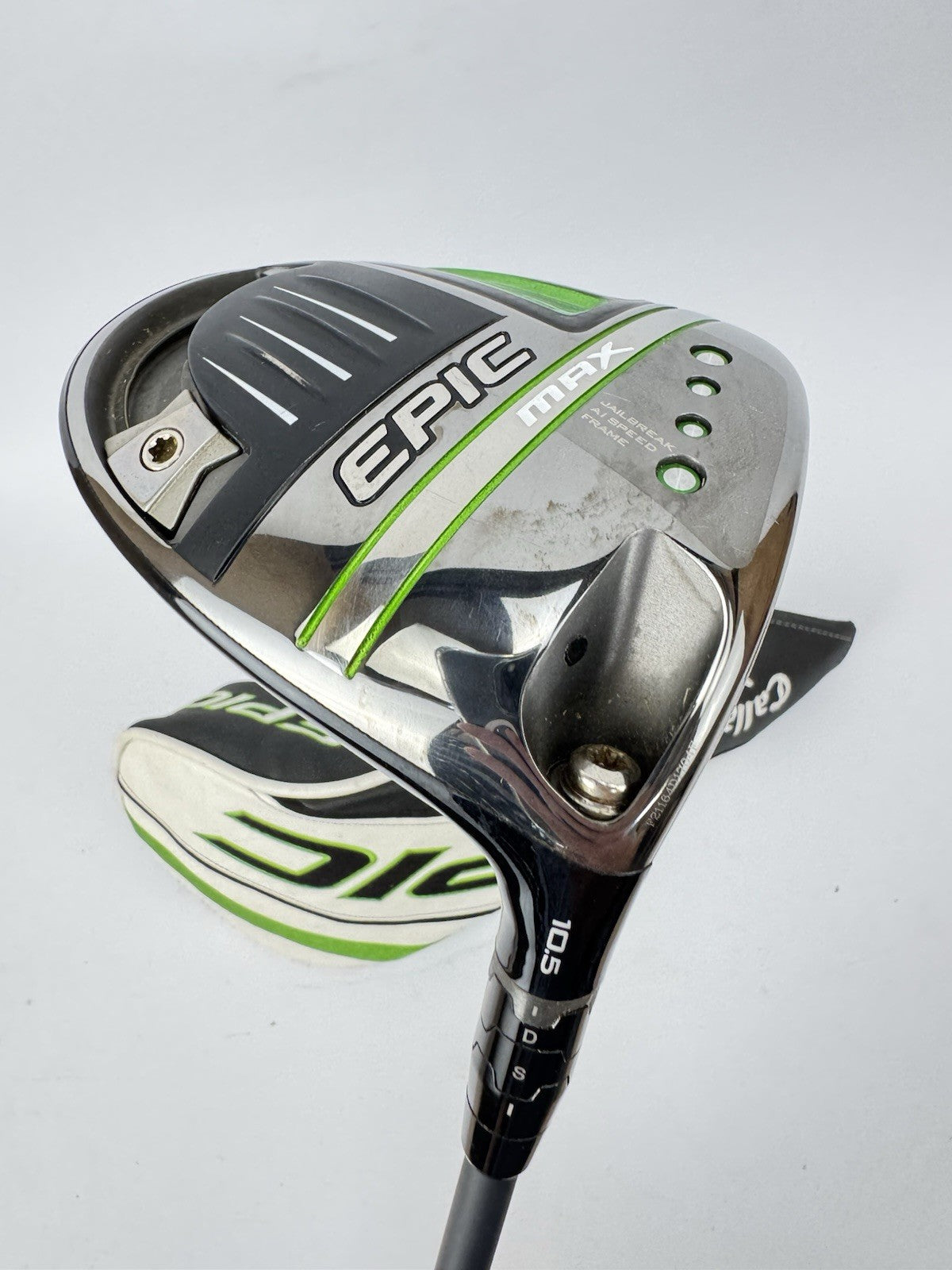 Callaway Epic Max Driver 10.5* Hzrdus Smoke 6.0 Stiff Graphite /Headcover /351990