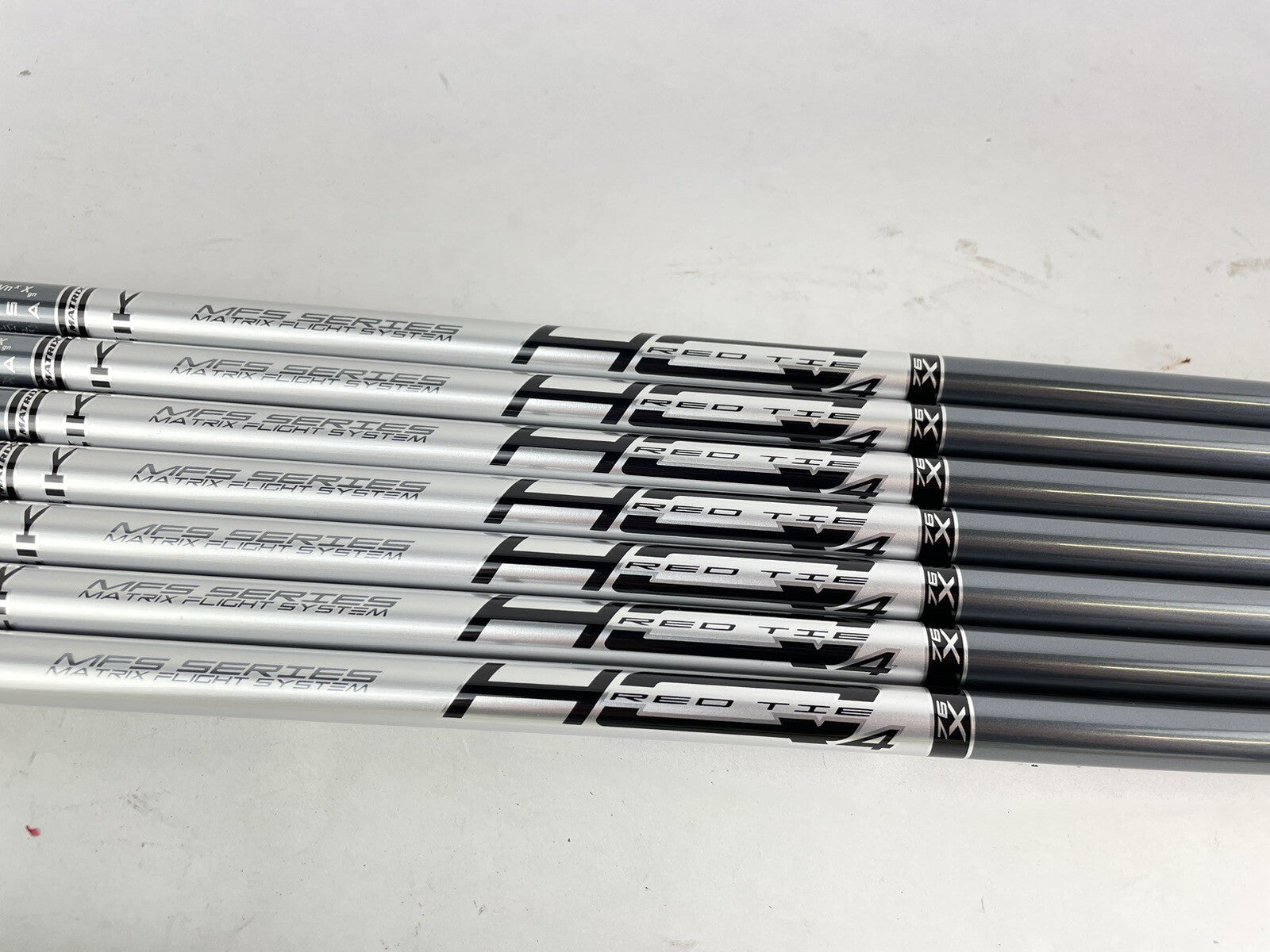 Matrix Iron Shaft Set (7) Red Tie 75 X Flex Graphite 42” /0.370 /New Uncut0