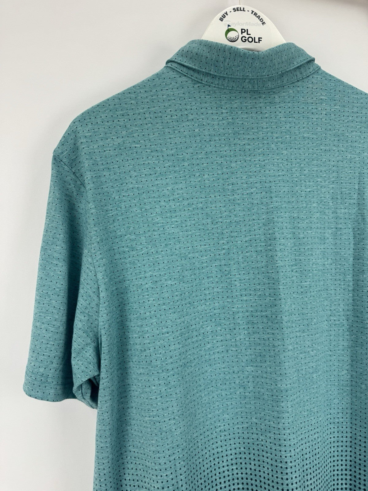 Adidas Go-To Rise Print Polo Shirt Men's Golf Size Small Pure Teal/329228