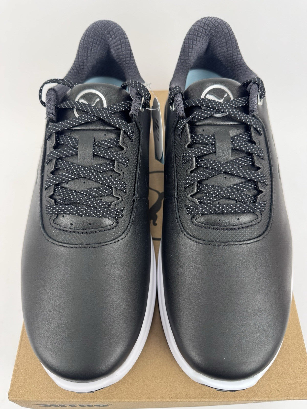 Puma Phantomcat Nitro Men's Golf Shoes Size UK 8.5 Black Silver Yellow/320154