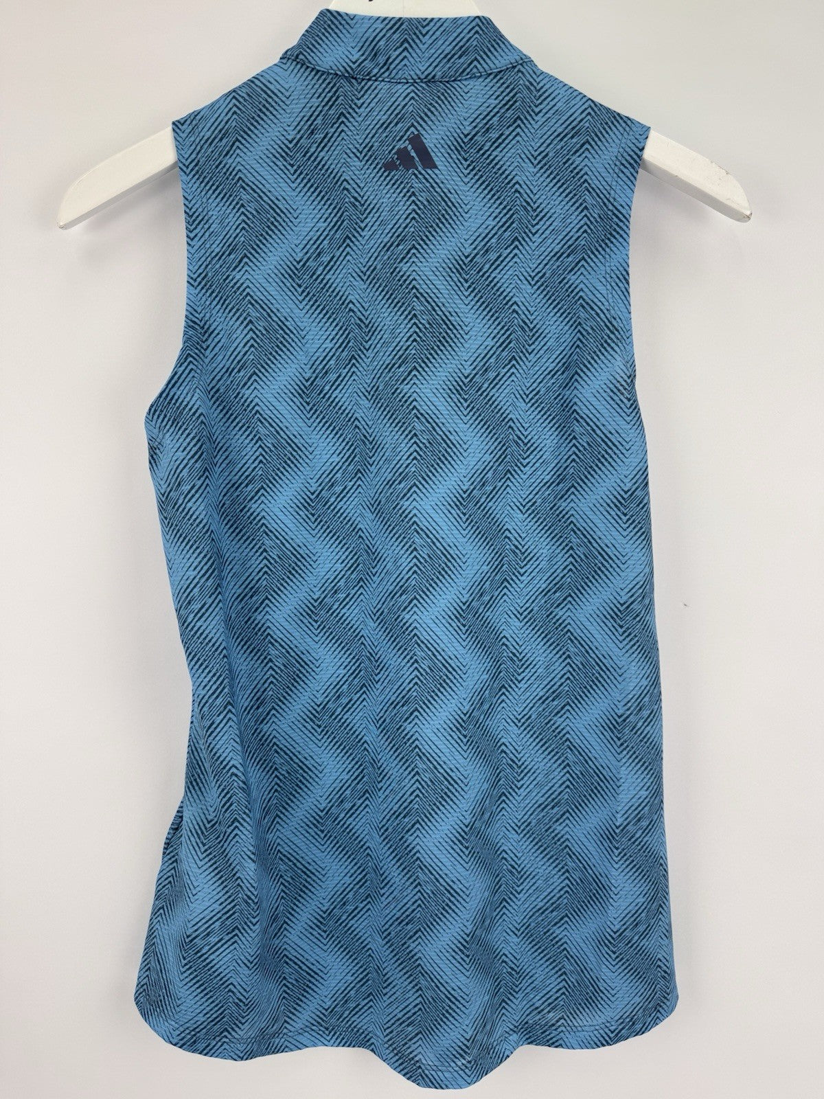 Ladies adidas Ultimate365 Ottoman Printed Sleeveless Polo Size UK Small /318118