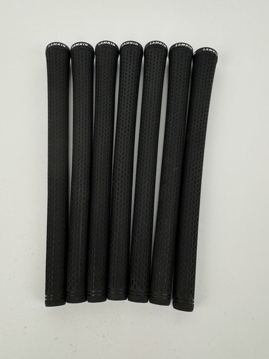 Lamkin Crossline 360 Golf Grips (7) Mens Standard /Black/White /Pulled /341630