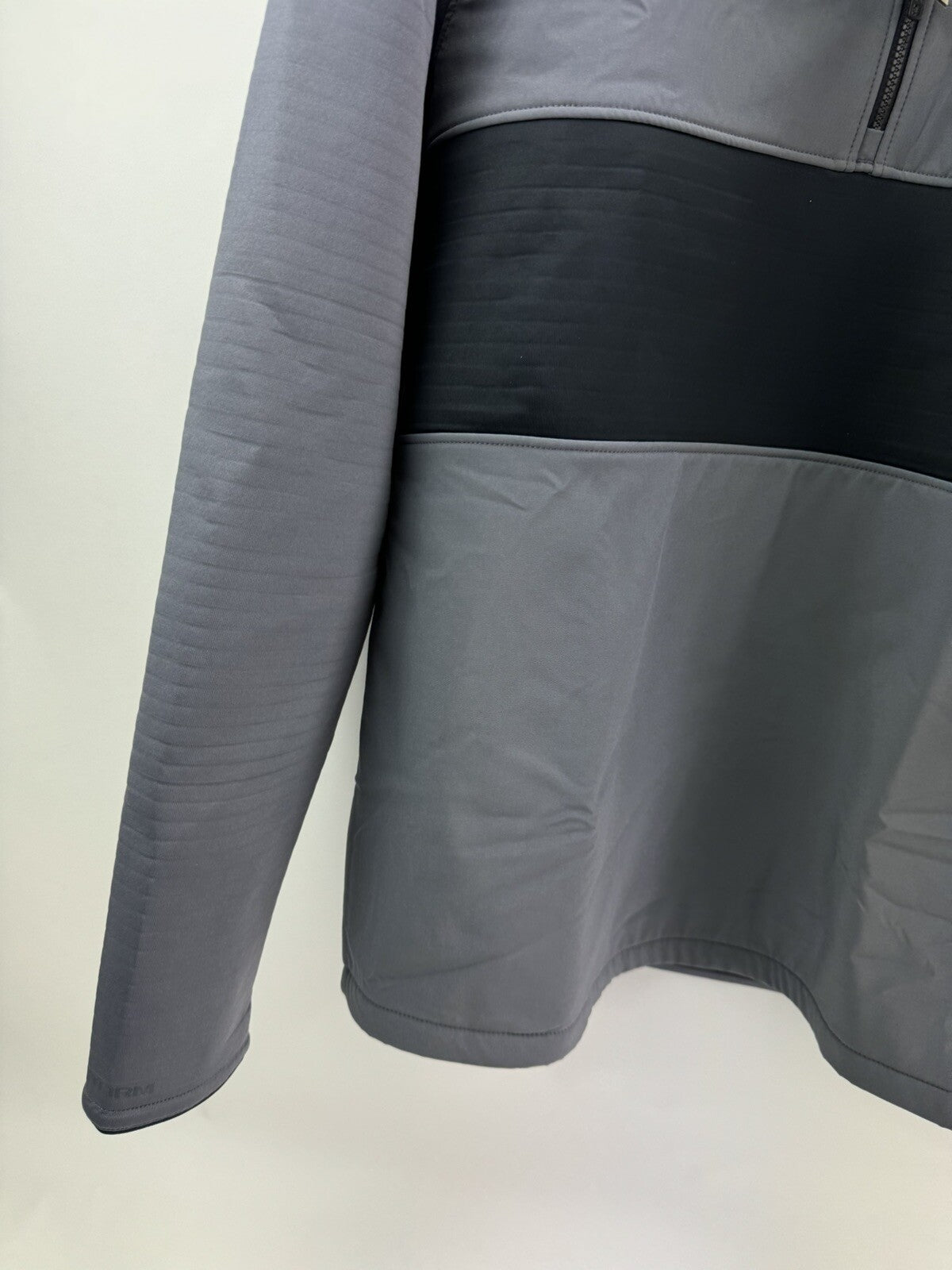 Under Armour Storm Pullover Mens Daytona 1/2 Zip UK Large /Black/Grey /New/207191