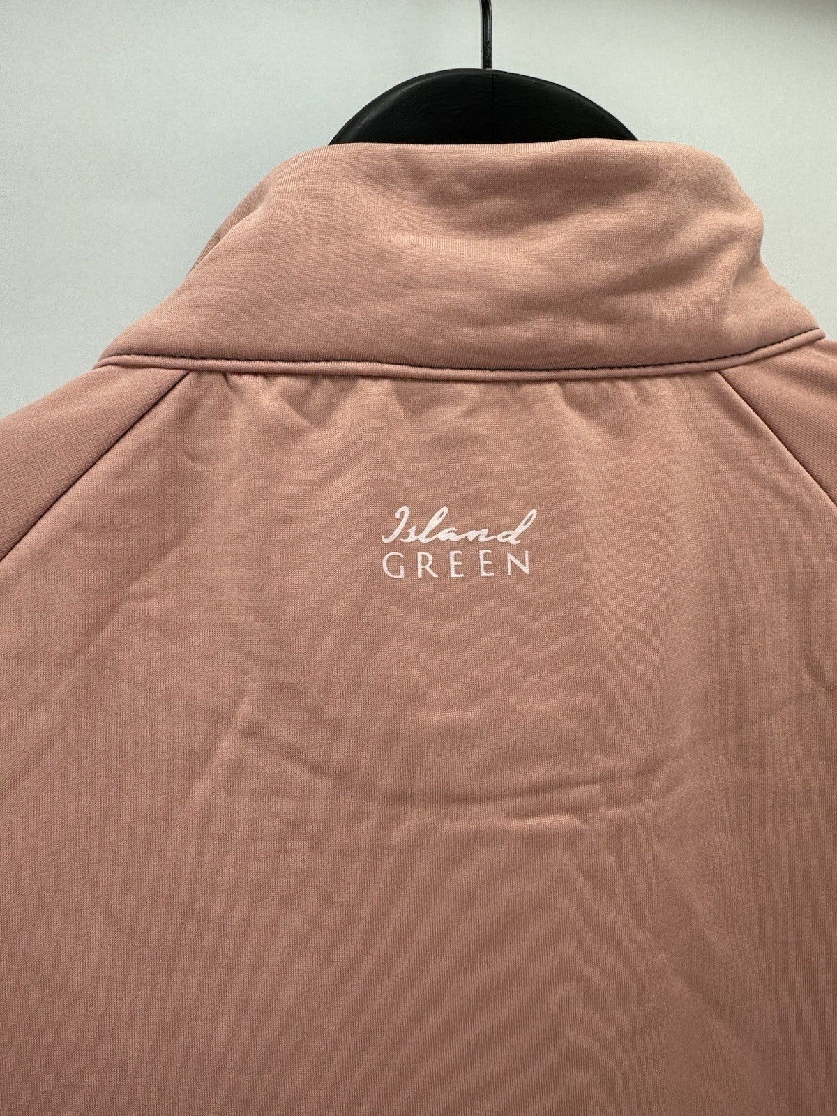 Island Green Ladies Golf Full Zip Sweater Size UK 16 Grey Pink Brand New/ 308048