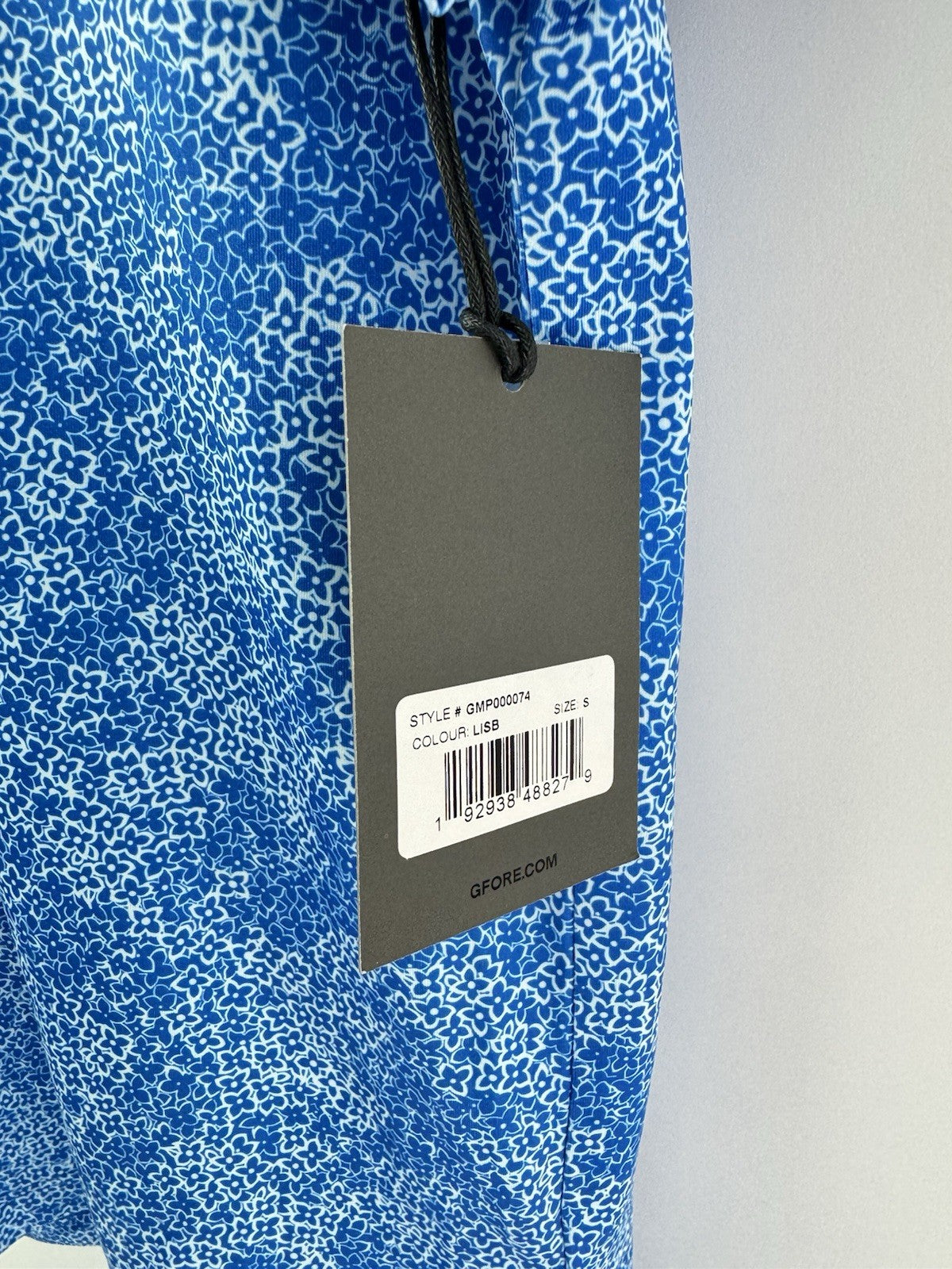 G Fore Golf Polo Shirt Hydrangea Tech Mens UK Small /Blue /New /286777