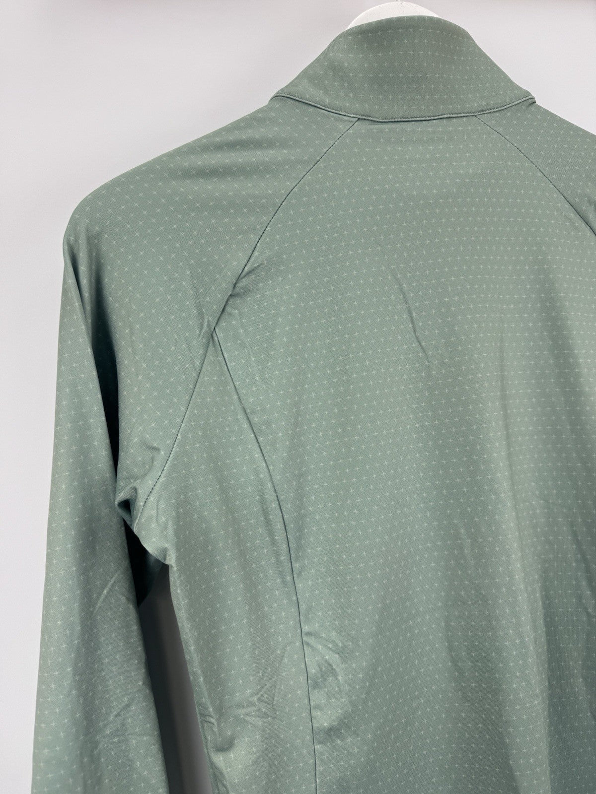 Ping Jasmine Golf Jumper Women's UK Size 10 Green Multi Long Sleeve Zip Up/315166